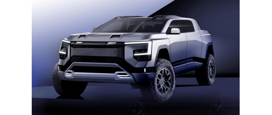 福田全尺寸皮卡P4曝光 車寬或達(dá) 2.1 米