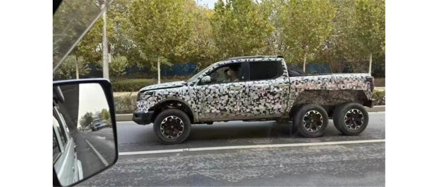 長城山海炮6×6諜照曝光 硬核設計更講求個性